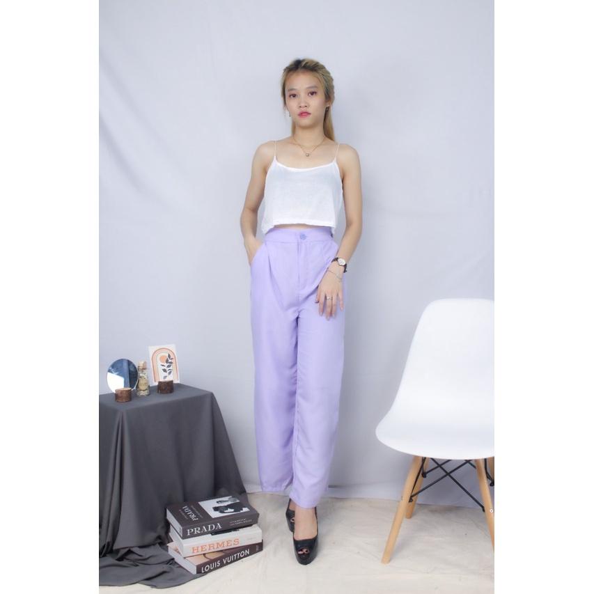 CELANA KULOT HIGHWAIST YUKA SLIM MODAL ZS 152 Slim Cullote Twistcone pinggang tinggi WANITA KOREA BANGKOK