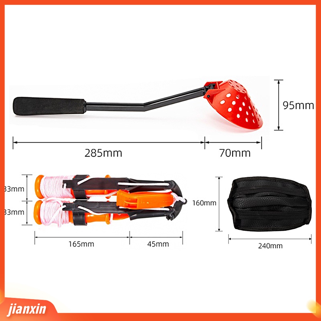 (In Stock) 1set Musim Dingin Memancing Safety Kit Ice Pick Lipat Gagang Sendok Bantalan Lutut Portable Alat Pelindung Ringan Tahan Lama Es Memancing Peralatan Kit Untuk Memancing