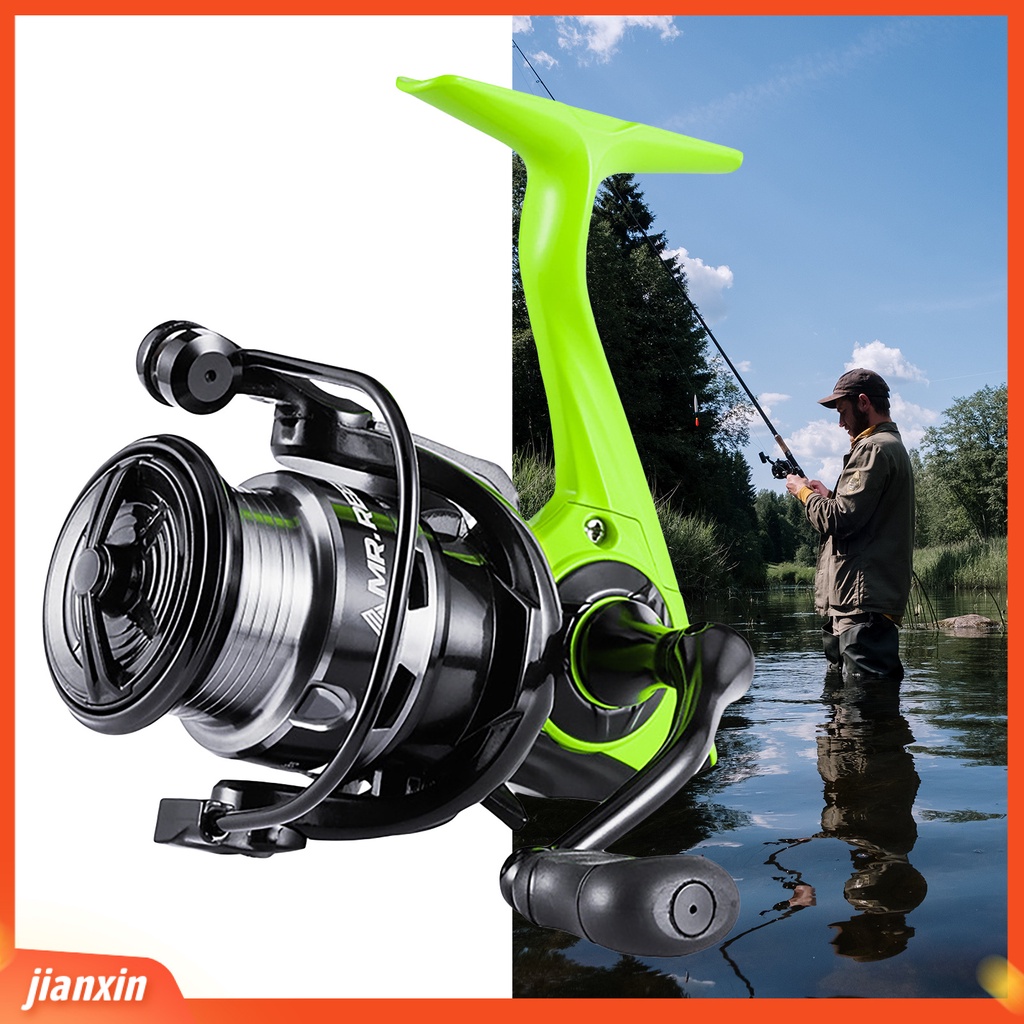 (In Stock) Gapless Spinning Fishing Wheel Fast Wire Exit Rubber Grip Ketangguhan Yang Baik Padat Gulungan Pancing Aksesori Pancing