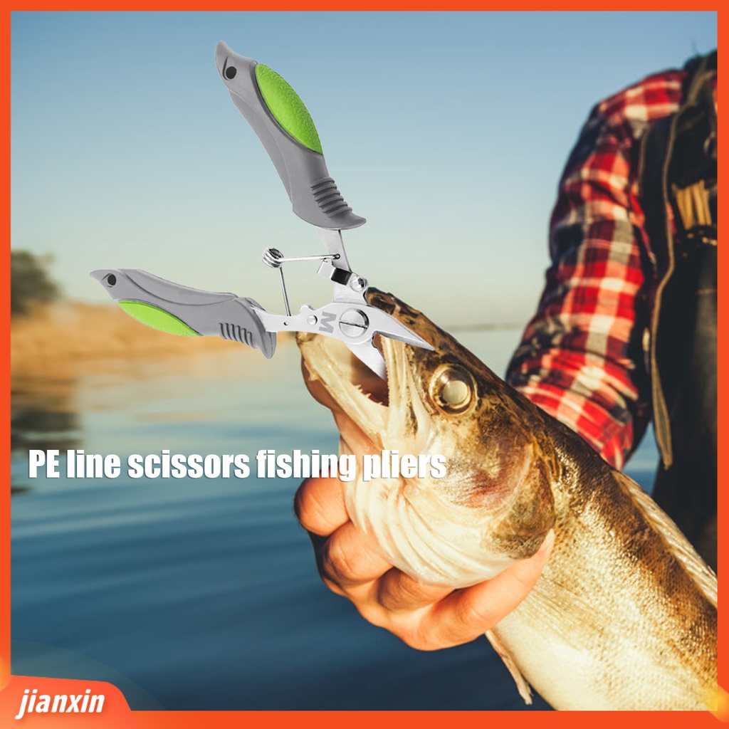 (In Stock) Fish Plier Mirror-polished Mudah Disimpan Pemotong Kepang Heavy-duty Stainless Steel Untuk Outdoor