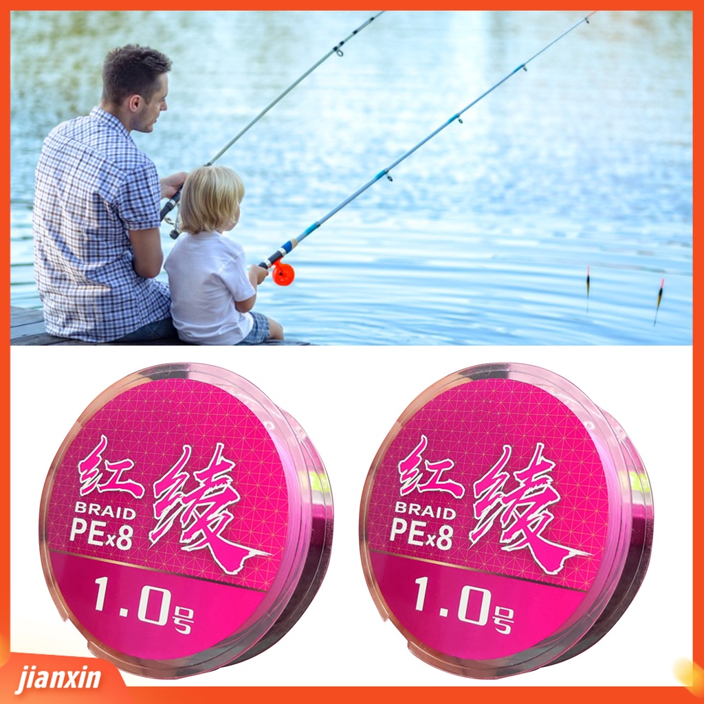 (In Stock) 1rol 100m Lure Line Masuk Air Cepat Tarik Kuat Rapat Anyaman Angling PE Pink 8kepang Pancing Pancing Outdoor