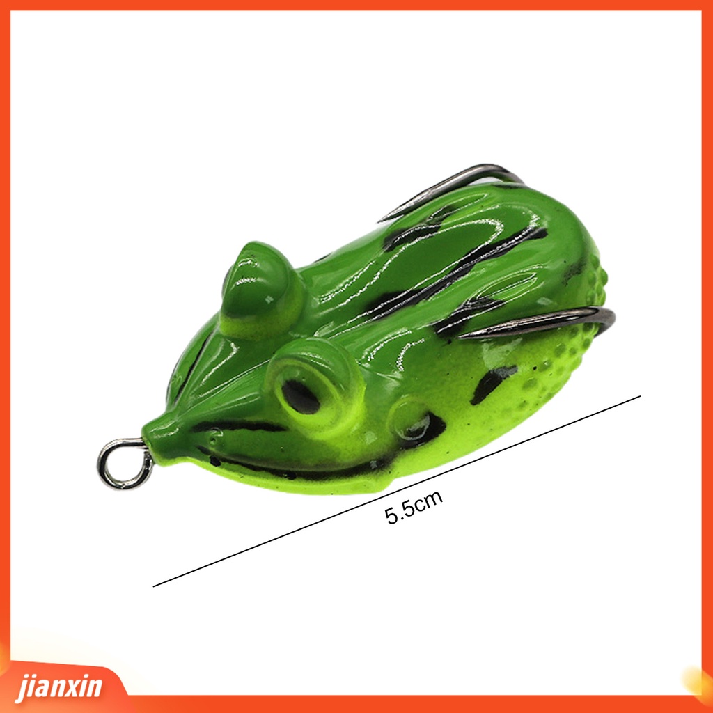 (In Stock) Lure Umpan Lembut Realistis Fisheye Tajam Kait Tahan Gigit Angling Silika Gel Bermata Besar Thunder Frog Lure Umpan Memancing Luar Ruangan