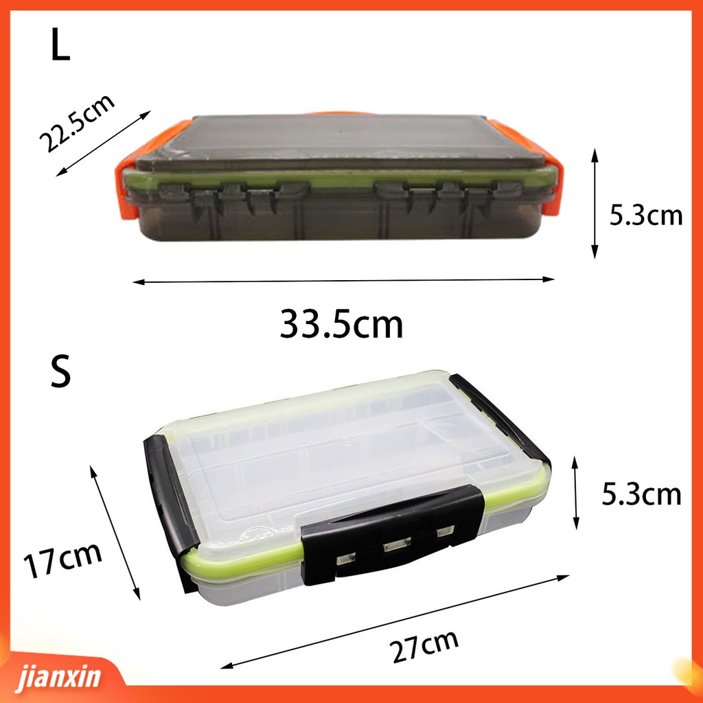 (In Stock) Kotak Umpan Pancing Kunci Tiga Sisi Gesper Dilepas Transparan Umpan Pancing Aksesoris Kecil Organizer Case Perlengkapan Memancing