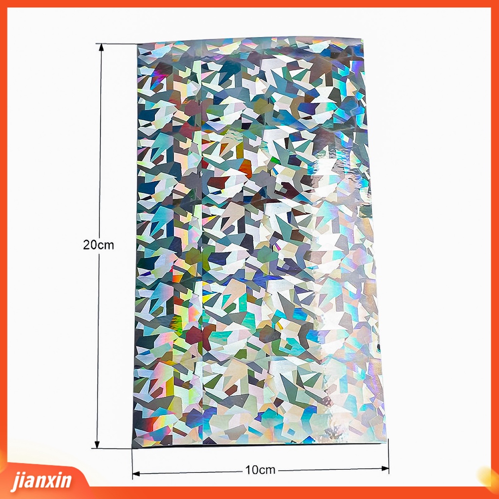(In Stock) 10Pcs Stiker Umpan Pancing Tahan Air Reflektif Film Perekat Stereoskopik Flash Tape Untuk DIY Kulit Ikan