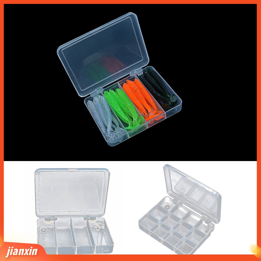 (In Stock) Fishing Tackle Box Set Kotak Pancing Transparan PVC Nyaman Kapasitas Besar Untuk Memancing