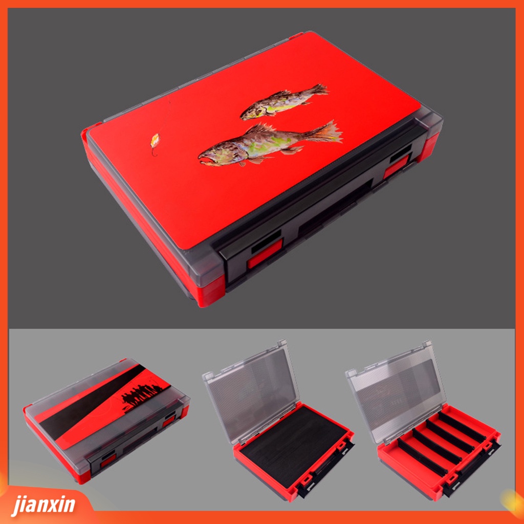 (In Stock) Kotak Umpan Dua Sisi Multifungsi Aneka Warna Memancing Tahan Air Kotak Kait Umpan Multifungsi Untuk Outdoor