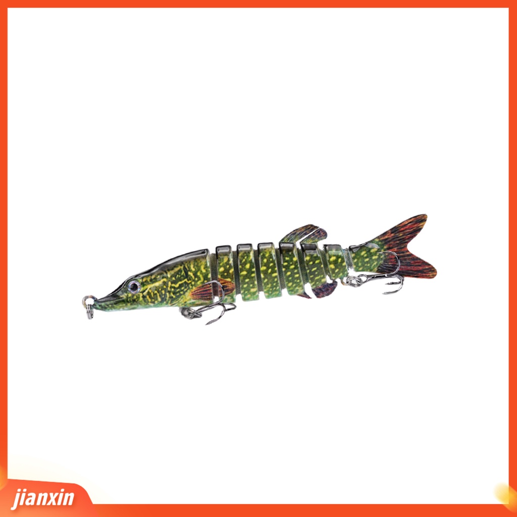 (In Stock) 12.5cm 21g Hooks Multi Jointed 8segments Buatan Memancing Umpan Renang Umpan