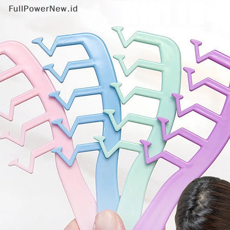 Power Z-shaped Comb Hair Fluffy Comb Sisir Rambut Instan Volumizer Styling Comb ID
