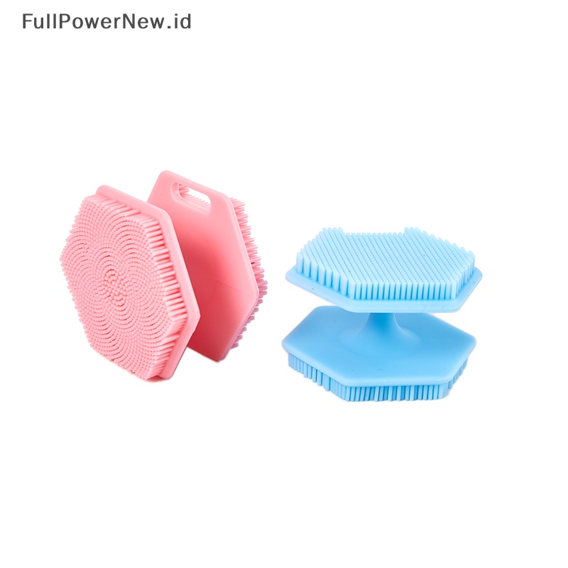 Power Sikat Pembersih Wajah Silikon Alat Pijat Scrubber Cleanser Facial Washer Scrubber ID