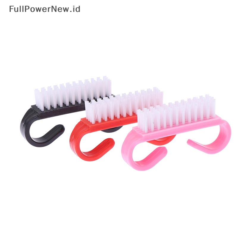 Power Nail Brush Pembersih Kuku Sikat Gosok Kuku Manicure Menghilangkan Debu ID