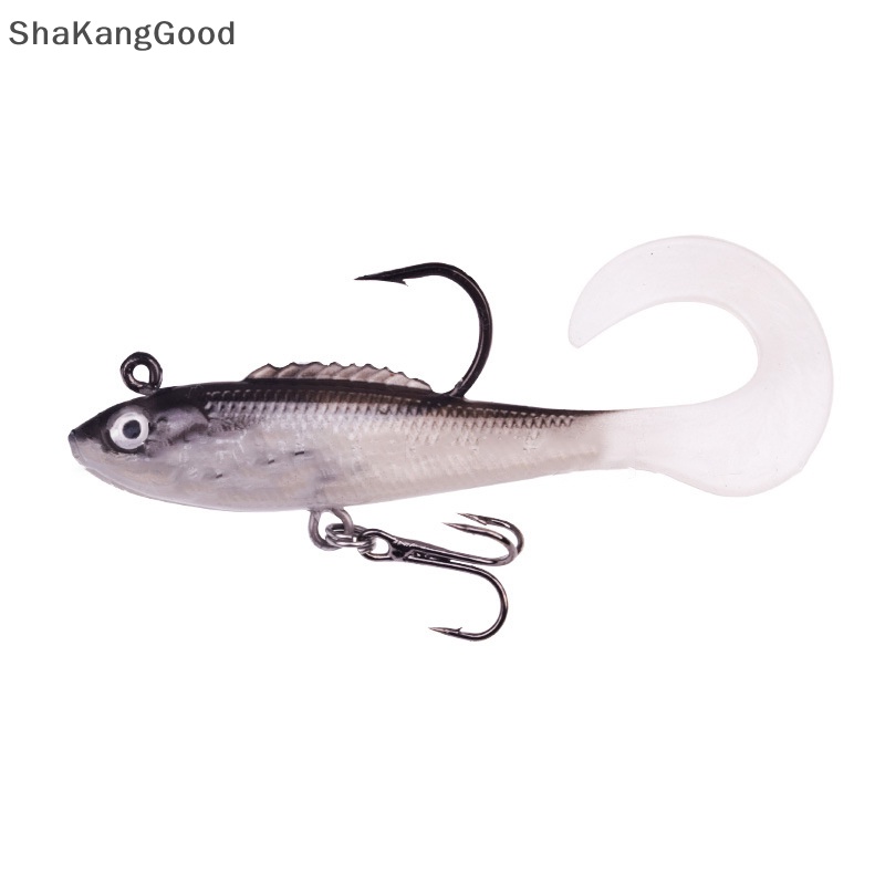 Kait Pancing Selip Umpan Lembut 6cm 4g Body Wobblers Tail Fishing Lures Buatan Renang Untuk Bass Pike Ikan Kecil Tackle SKK