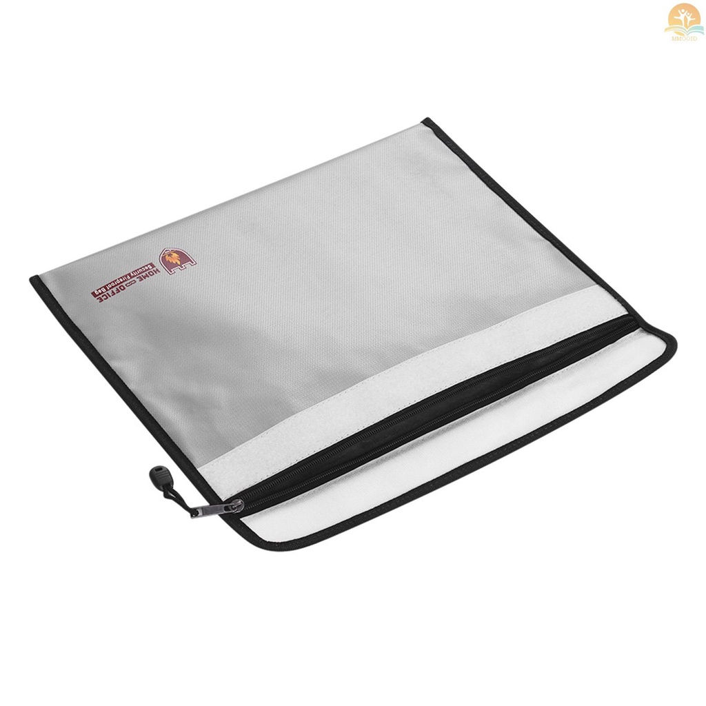 In Stock Tas Dokumen Tahan Api Berlapis Silikon Tahan Api Money File Folder Holder Organizer Penyimpanan Aman Untuk Kantor Rumah Kartu Bank Pasport Barang Berharga Jewlry Cash