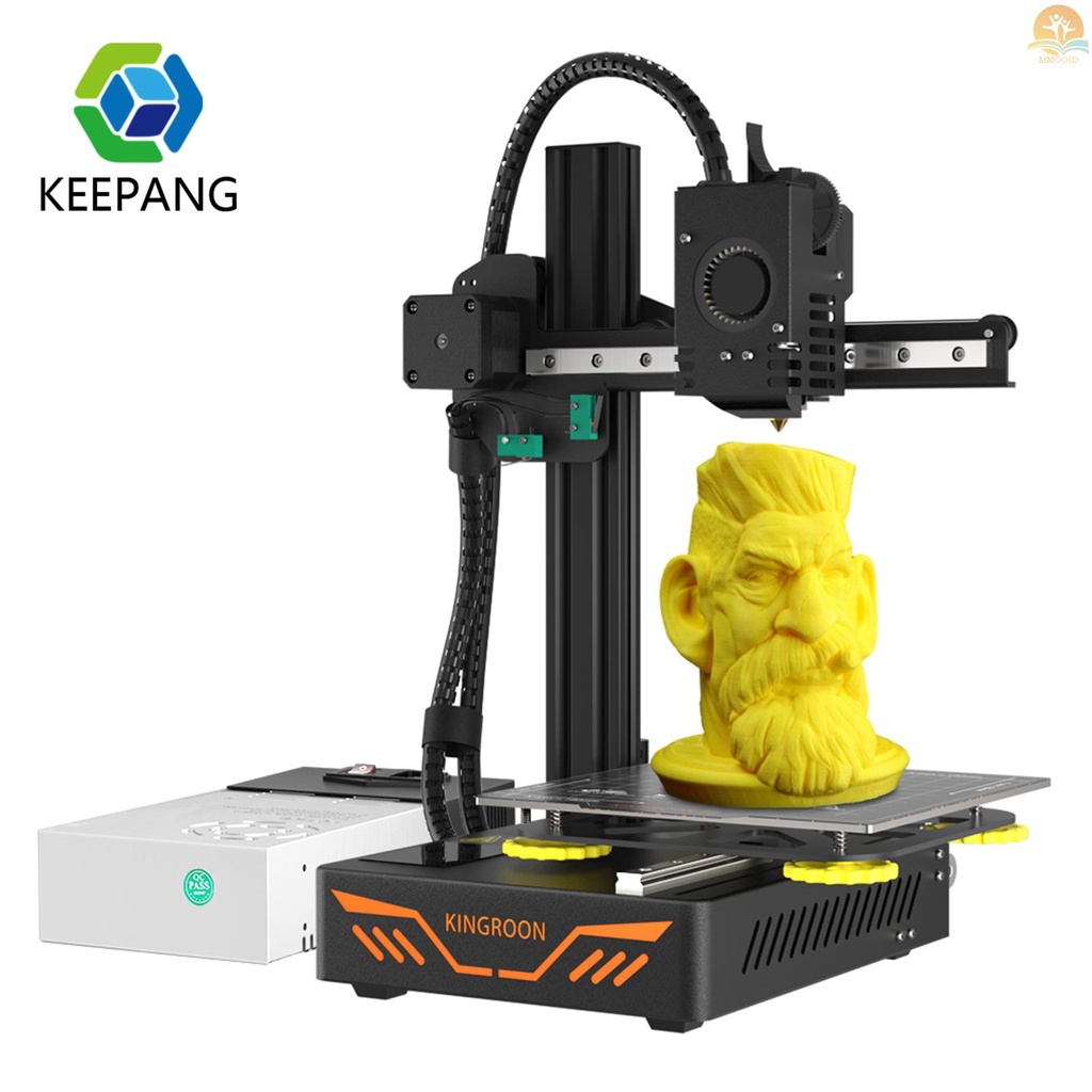 In Stock KINGROON KP3S 3D Printer FDM Mesin Cetak Presisi Tinggi Direct Drive Extruder Dual Guide Rail Ultra-Quiet Stepper Driver TMC2225 Ditingkatkan DIY 2.4 ''LCD Touchscreen Pr