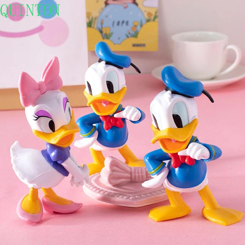 QUINTON Donald Daisy Duck Collection Dekorasi Hadiah Anak Mainan Anak PVC Duck Toys