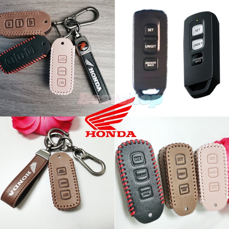 Case Kunci Motor Kulit Smart Car Remote 3tombol Fobs Sarung Pelindung Untuk HONDA VARIO Pcx125 150 153 160 HONDA SCOOPY VARIO 125 Monkey 2019