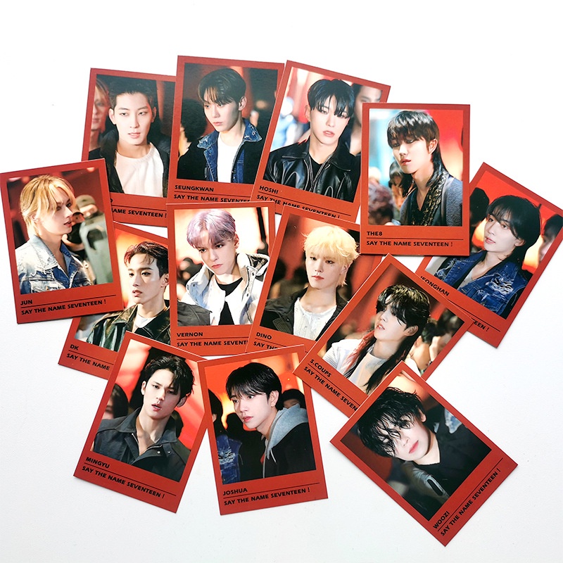 13-16pcs /set SEVENTEEN Photocards FML Album Square Lomo Kartu Kpop Postcards CARAT Collection