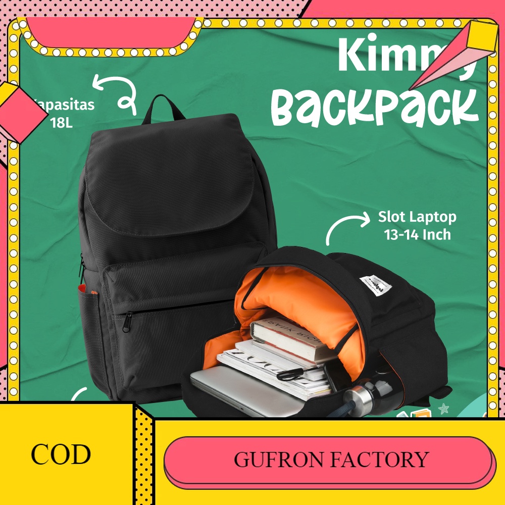 Kimmy Premium Backpack - Tas Ransel Sekolah Serbaguna