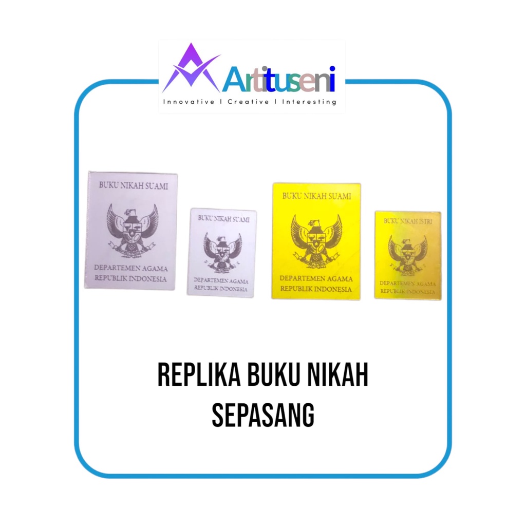 Replika Buku Nikah Akrilik