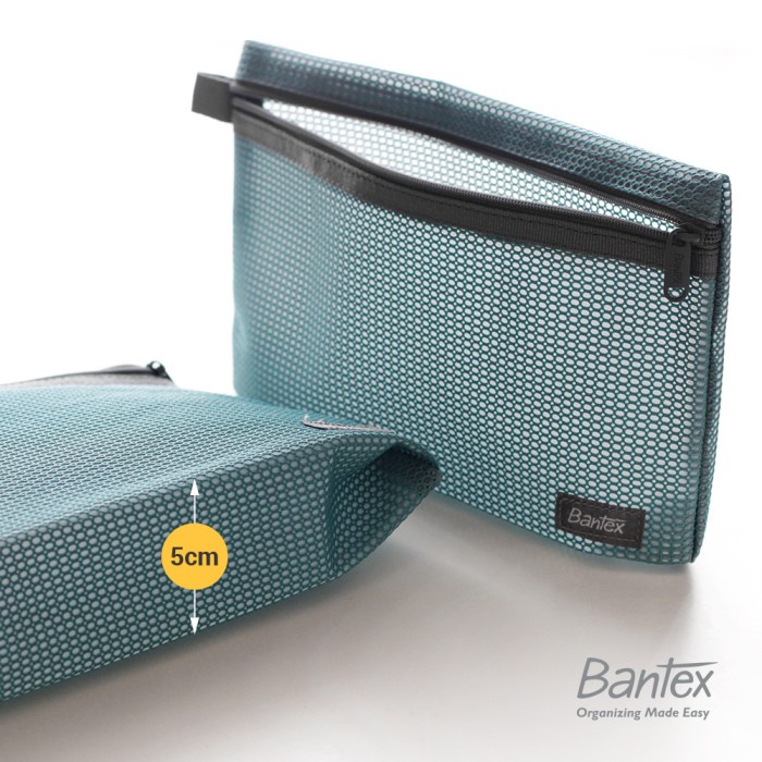 

Bantex Grey Zipper Storage Pouch Handbag Pencil Case 8108 05