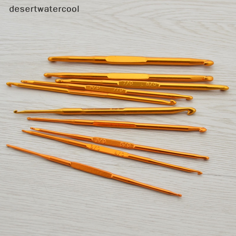 Deid 10Pcs Alumina Crochet Hook Set DIY Knitg s Alat Jahit Knitg Rumah Martijn