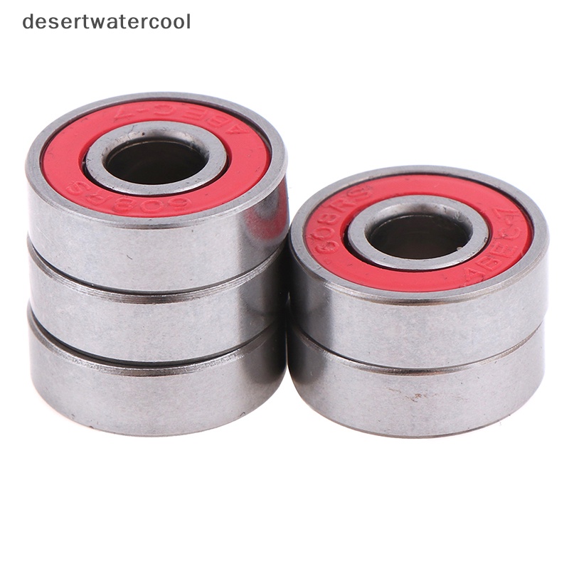 Deid 5Pcs Merah ABEC-7 608RS Skateboard Roller Sealed Ball Bearings 8x22x7mm Martijn