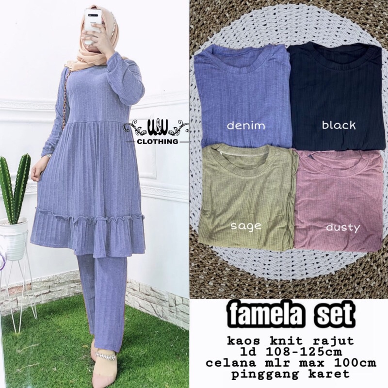 FAMELA SET ORI W&amp;W | Knit Rajut