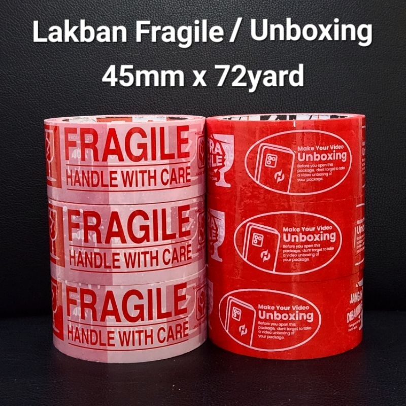 

Lakban Fragile / Unboxing 45mm x 72yard