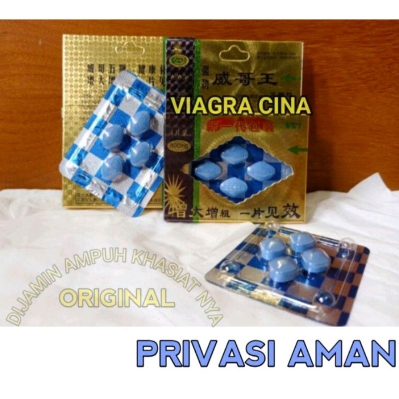 Pil Biru China Pil Biru Gold USA Asli 100% Original Obat Pria Tahan Lama
