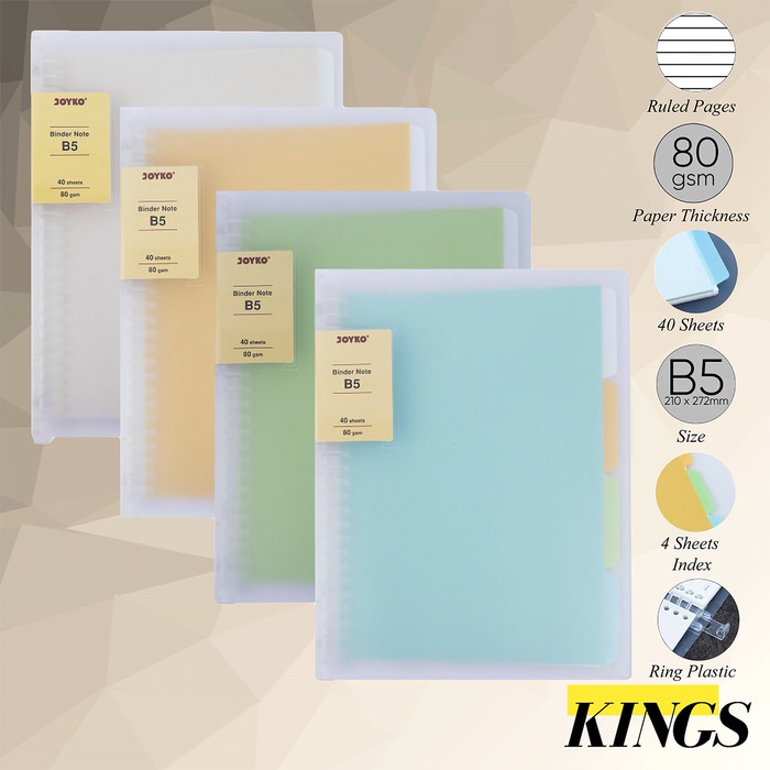 

[DD] Joyko Binder Note Cover Transparan B5-TP-P144