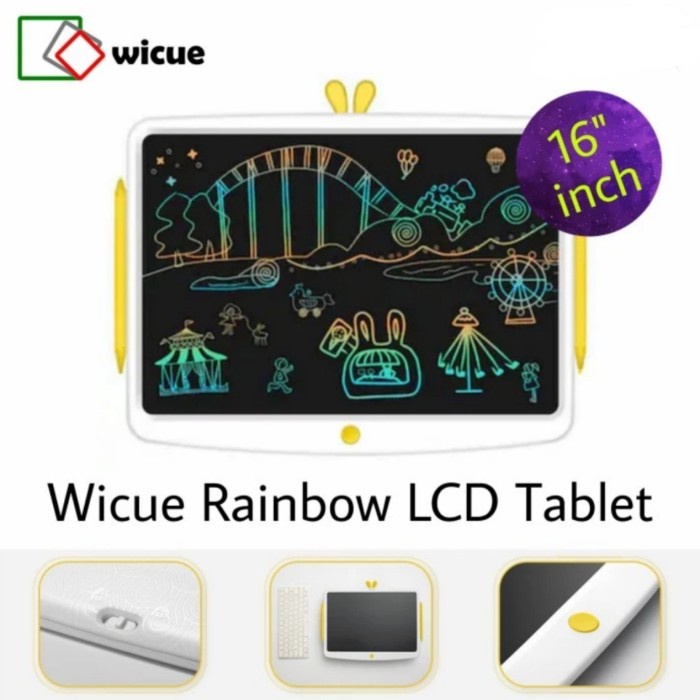 Wicue Rainbow LCD Writing Pad tablet 16 inch - 16 inch