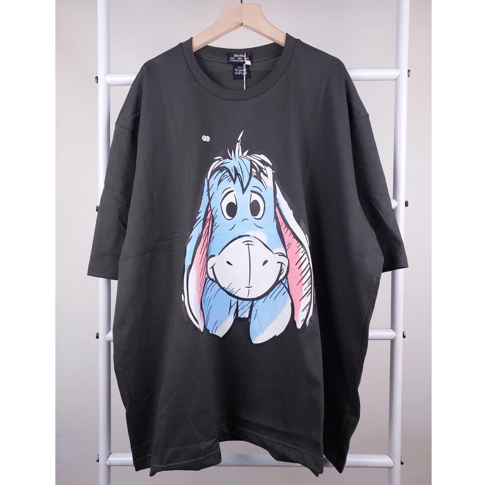 Kaos pull and bear eeyore winnie the pooh Wanita dewasa Oversize M L XL ld 105 110 115 Atasan disney