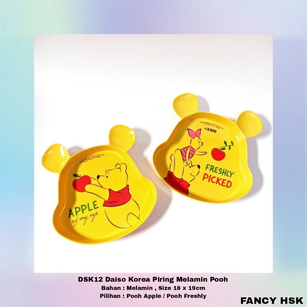 DAISO KOREA PIRING MELAMIN POOH DSK12