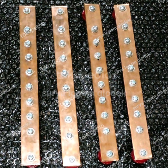 busbar tembaga 5mm x 30mm x 300mm - Busbar arde custome