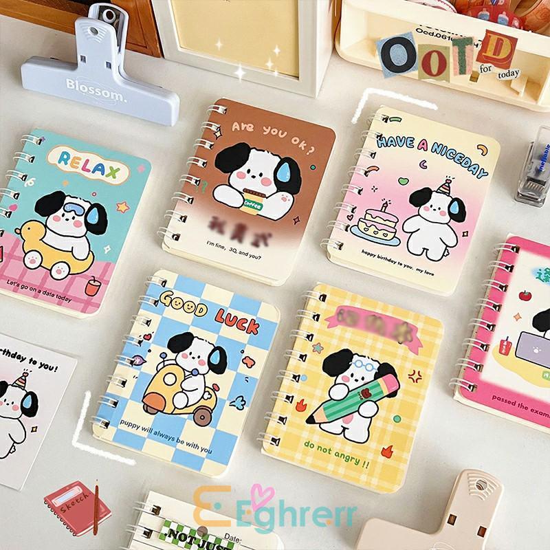 

✨EG-Buku Catatan Mini Siswa Kantor Notebook Koil Kartun Lucu Notebook Saku Portabel Catatan Mini Siswa Kantor Buku Diary Aesthetic Korea Kartun Stationery-Eghrerr