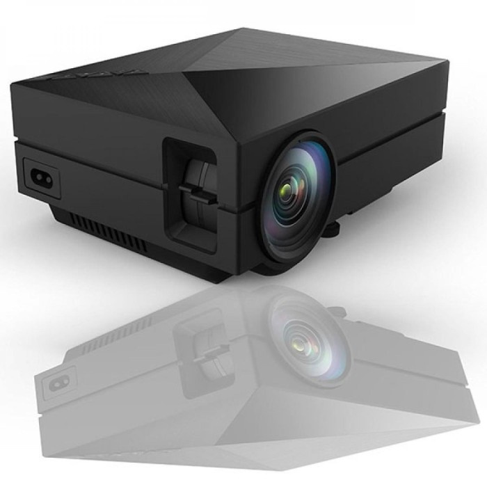 Mini Portable LED Projector Proyektor 800 x 480 Pixel 1000 Lumens GM60