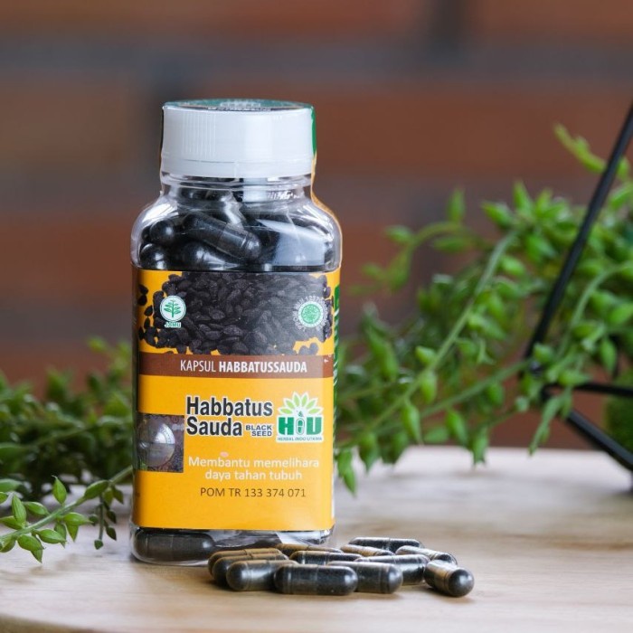 HIU Habasyi Blackseed - Kapsul Serbuk Habbatussauda isi 120