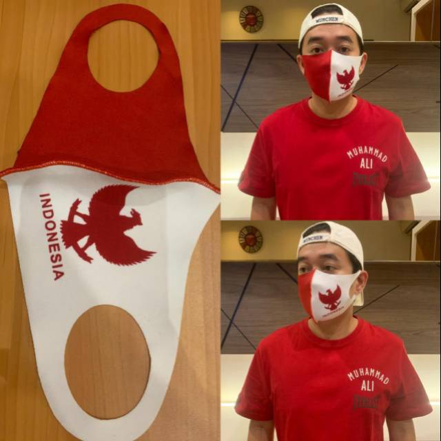 Masker Scuba Lambang Garuda Merah Putih
