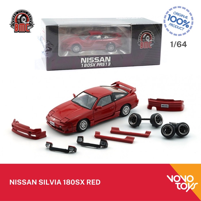 BM Creations 1/64 Nissan Silvia 180SX Red BMC
