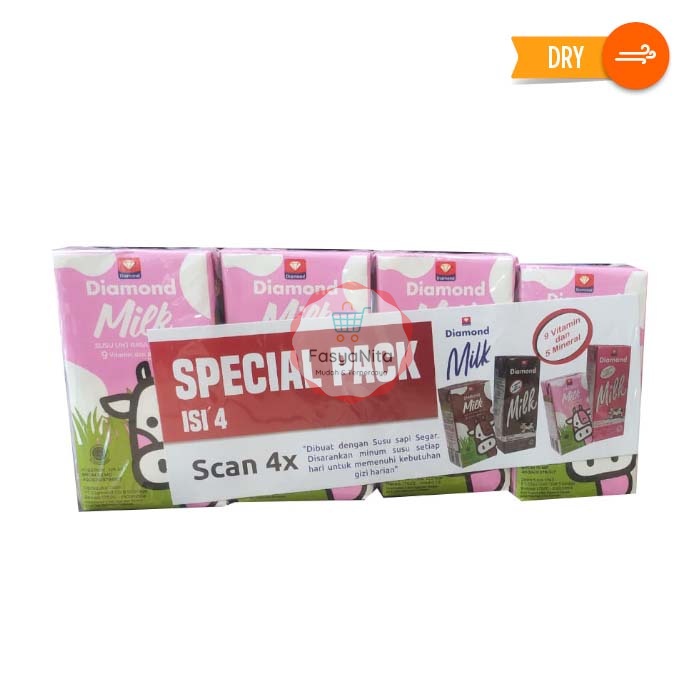 

DIAMOND UHT MILK STRAWBERRY 125 ML SPC PACK 4 PC