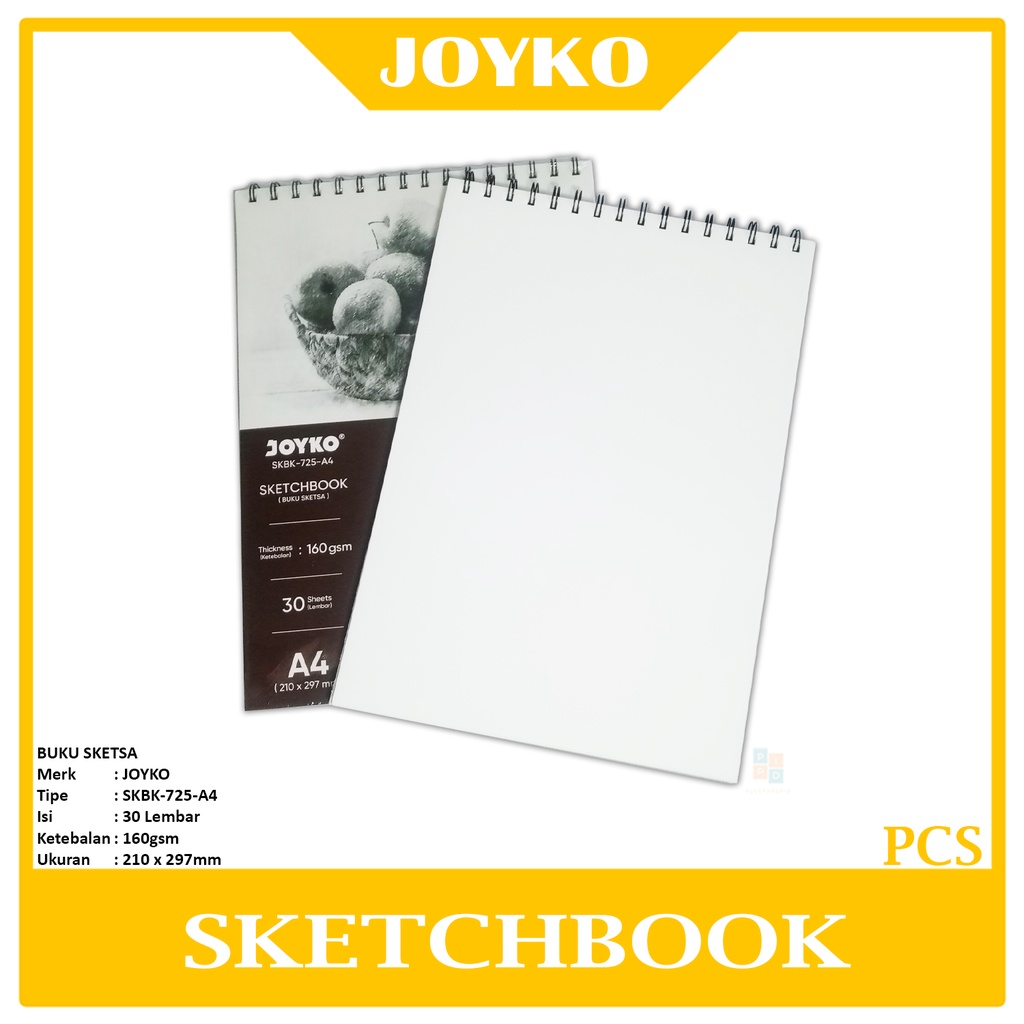 

JOYKO - Buku Gambar Sketsa Sketch Book SKBK-725-A4 - Pcs