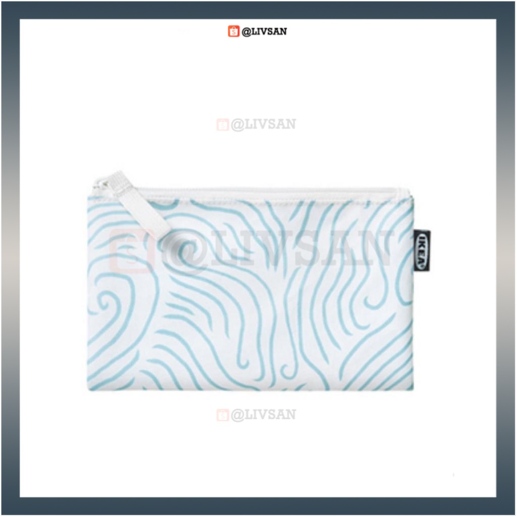 SKORDA Tas aksesori biru putih 20x12 cm MINIMALIS MEWAH ELEGAN ELEGANT ESTETIK AESTHETIC JASTIP uang