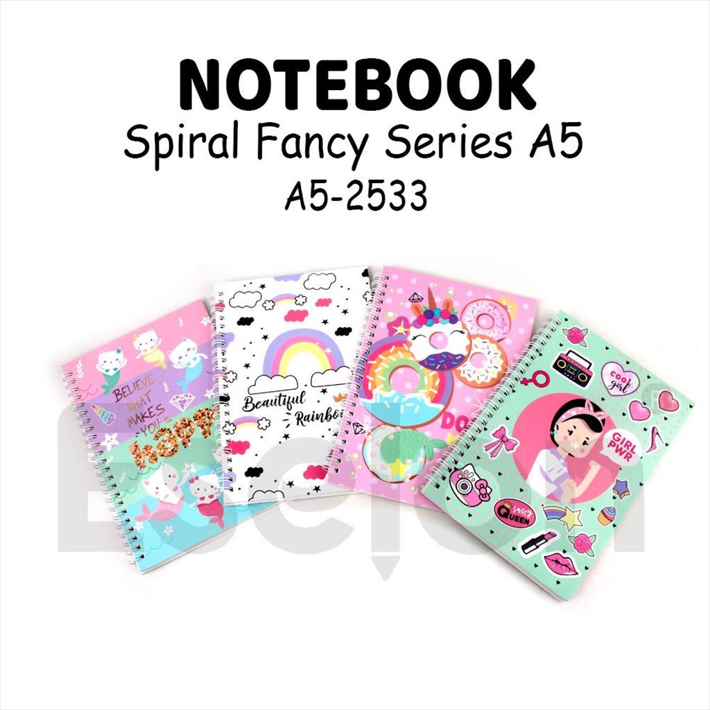 

Diary Spiral A5 Karakter 2533 58 Lembar / Notebook A5