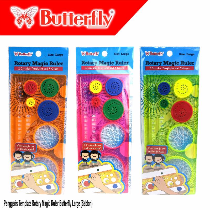 

Butterfly Rotary Magic Ruler Penggaris Lingkaran - Large