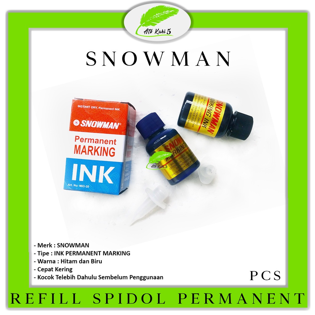 

SNOWMAN - Refill Ink Spdiol Permanent Marker - Pcs