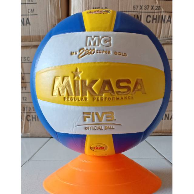 BOLA VOLI VOLLY MIKASA MV2200 SUPER GOLD KW MURAH