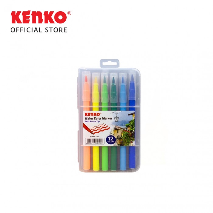 

Kenko Water Color Marker / Soft Brush Tip SBM-12C - 1 SET