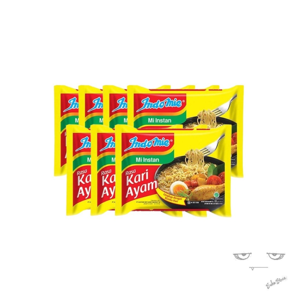 

Indomie Mie Instan Kari Ayam 7 x 72 gr