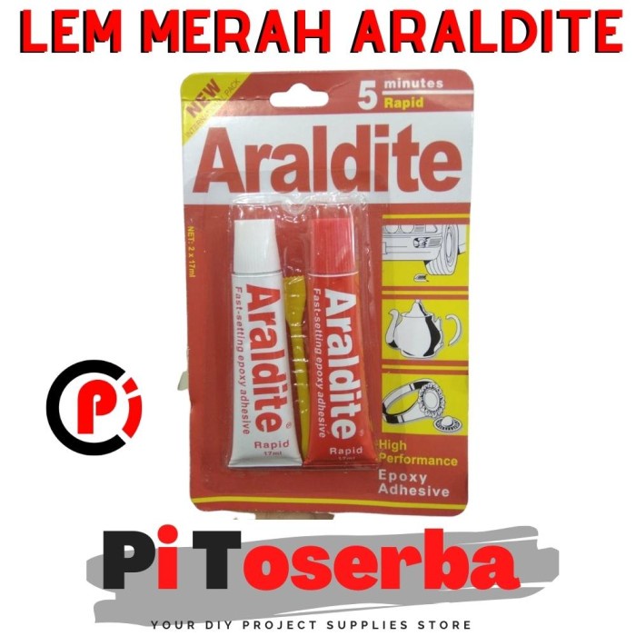 

Araldite LEM Merah 5 MENIT Isi 17mL Lem Epoxy Rapid Araldit