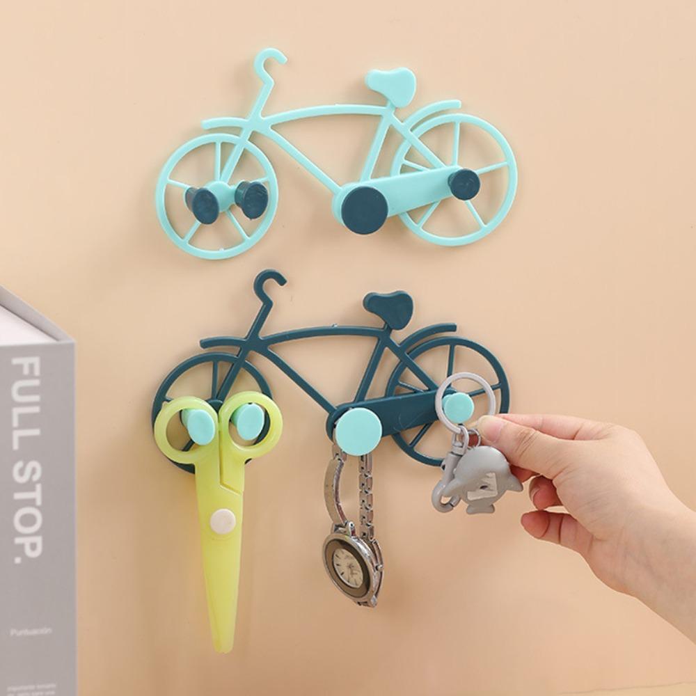 [Elegan] Hook Creative Plastic Wall Decor Punching-free Dekorasi Rumah Kawat Organizer
