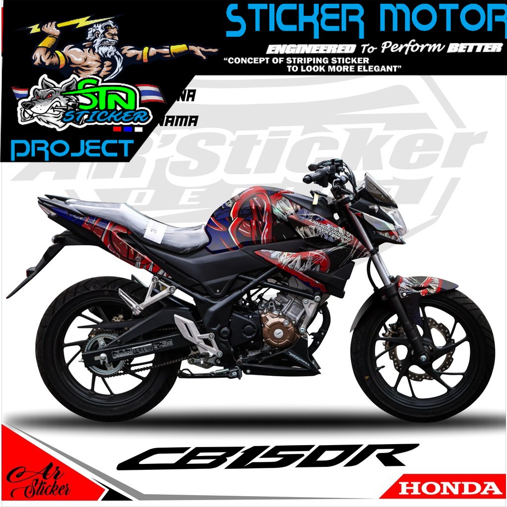 Decal Sticker Full Body CB150R New 2020 2021 2022 - Stiker Dekal Hologram, Chrome CB 150R StreetFire